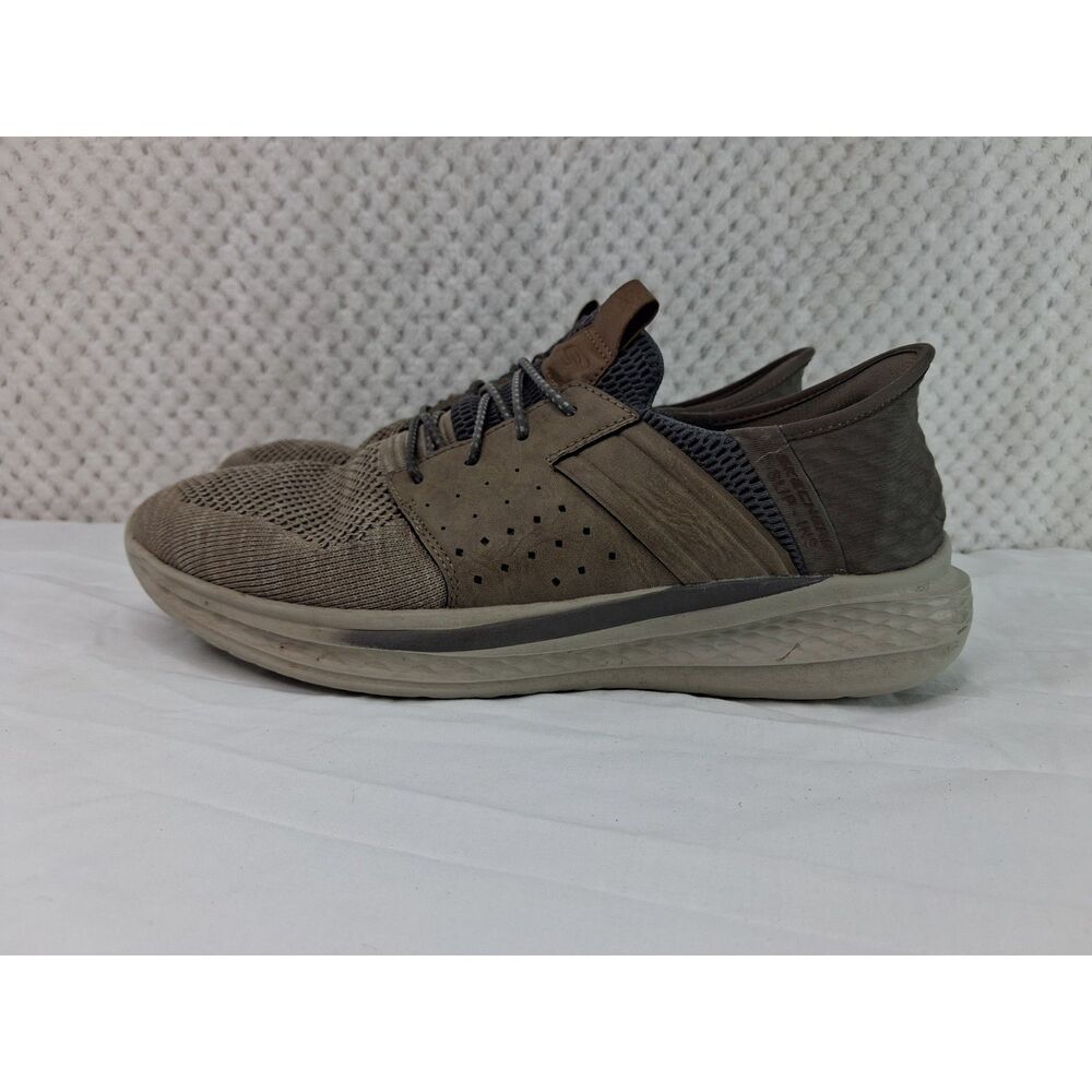 Skechers Slip-ins Relaxed Fit Slade Ocon Sneakers Taupe Men's 9